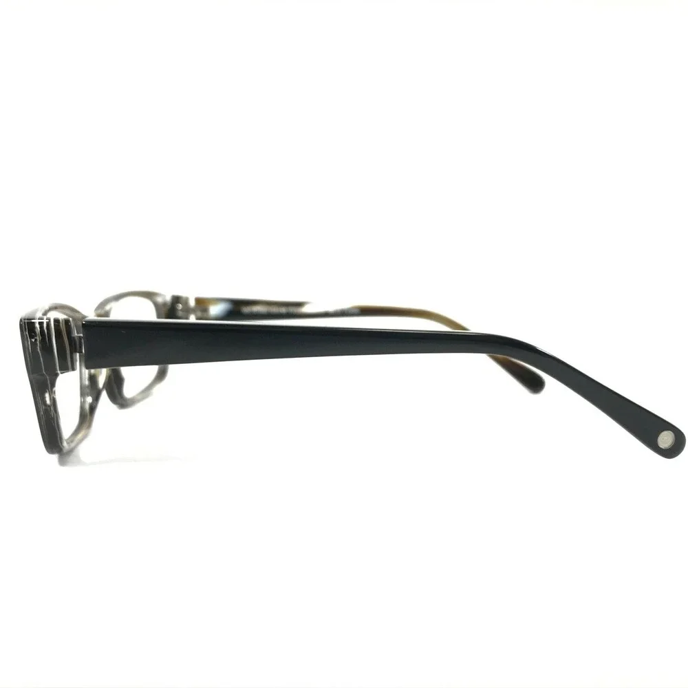 Morgenthal Frederics Eyeglasses Frames 386 PINE Black Brown White 51-18-135